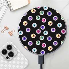 Eye Halloween Pattern Wireless Charger by designsbymallika