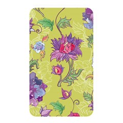 Blue Purple Floral Pattern Memory Card Reader (rectangular) by designsbymallika