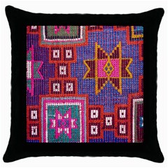 Abstrac-carpet Throw Pillow Case (black) by nate14shop