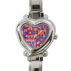 Abstrac-carpet Heart Italian Charm Watch