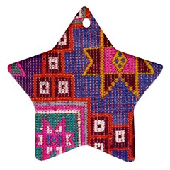 Abstrac-carpet Star Ornament (two Sides) by nate14shop