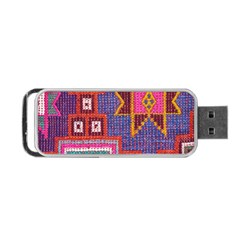 Abstrac-carpet Portable Usb Flash (two Sides) by nate14shop