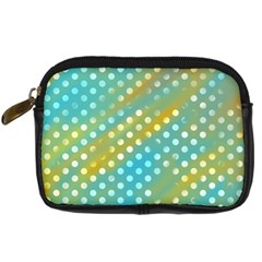 Abstract-polkadot 01 Digital Camera Leather Case by nate14shop