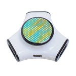 Abstract-polkadot 01 3-Port USB Hub Front