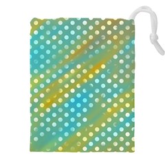 Abstract-polkadot 01 Drawstring Pouch (4xl) by nate14shop