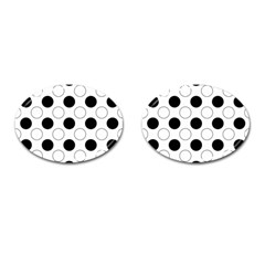 Abstract-polkadot 03 Cufflinks (oval) by nate14shop