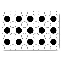 Abstract-polkadot 03 Large Doormat 