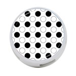 Abstract-polkadot 03 4-Port USB Hub (Two Sides) Back