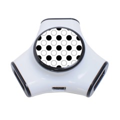 Abstract-polkadot 03 3-port Usb Hub by nate14shop