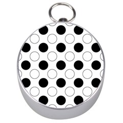 Abstract-polkadot 03 Silver Compasses