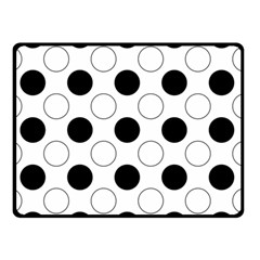 Abstract-polkadot 03 Double Sided Fleece Blanket (small) 