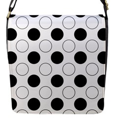 Abstract-polkadot 03 Flap Closure Messenger Bag (s)