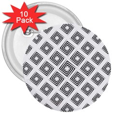 Abstract-box-white 3  Buttons (10 Pack)  by nate14shop