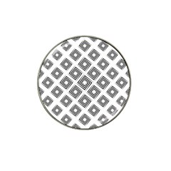 Abstract-box-white Hat Clip Ball Marker by nate14shop