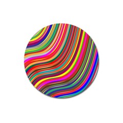 Abstract-calorfull Magnet 3  (round) by nate14shop