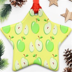 Apples Star Ornament (two Sides) by nate14shop