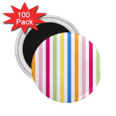 Stripes-lines-calorfull 2 25  Magnets (100 Pack) 