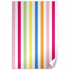 Stripes-lines-calorfull Canvas 24  X 36  by nate14shop