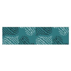 Seamless-pattern Oblong Satin Scarf (16  X 60 ) by nate14shop