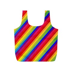 Rainbow-lines Full Print Recycle Bag (s)