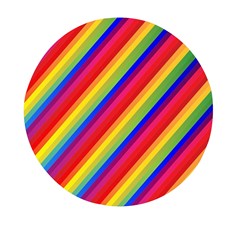 Rainbow-lines Mini Round Pill Box (pack Of 3) by nate14shop