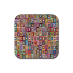 Retro Rubber Coaster (square) by nate14shop