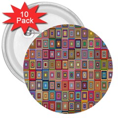 Retro 3  Buttons (10 Pack)  by nate14shop