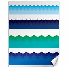 Water-border Canvas 12  X 16  by nate14shop