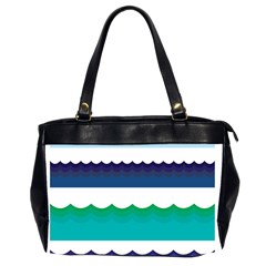 Water-border Oversize Office Handbag (2 Sides) by nate14shop