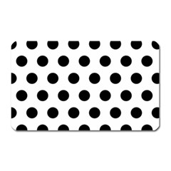 Polkadots White Magnet (rectangular) by nate14shop