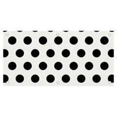 Polkadots White Banner And Sign 6  X 3 