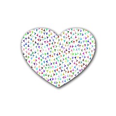 Pointer Rubber Heart Coaster (4 pack)