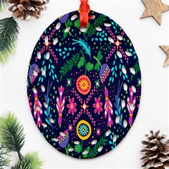 Pattern-vector Oval Filigree Ornament (two Sides) by nate14shop