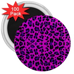 Pattern-tiger-purple 3  Magnets (100 Pack) by nate14shop