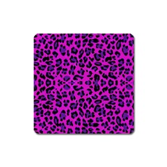 Pattern-tiger-purple Square Magnet by nate14shop