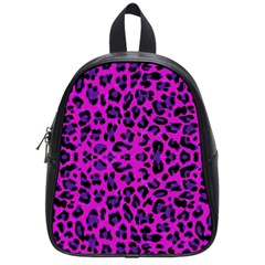 Pattern-tiger-purple School Bag (small) by nate14shop