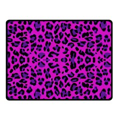 Pattern-tiger-purple Double Sided Fleece Blanket (small)  by nate14shop