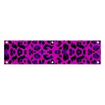 Pattern-tiger-purple Banner and Sign 4  x 1  Front