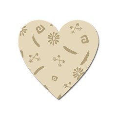 Pattern Frozen Heart Magnet by nate14shop