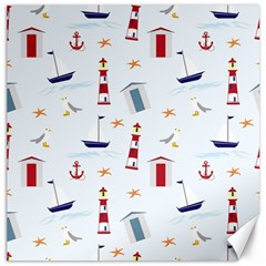 Nautical-ilustrasi Canvas 16  x 16 