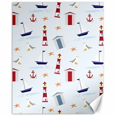 Nautical-ilustrasi Canvas 16  x 20 