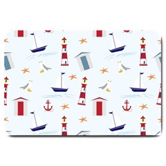 Nautical-ilustrasi Large Doormat 