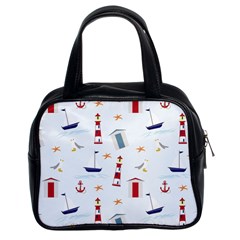 Nautical-ilustrasi Classic Handbag (Two Sides)