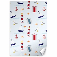 Nautical-ilustrasi Canvas 24  X 36  by nate14shop