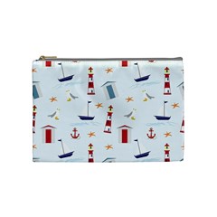 Nautical-ilustrasi Cosmetic Bag (Medium)