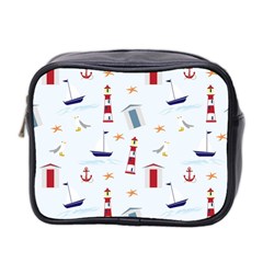 Nautical-ilustrasi Mini Toiletries Bag (Two Sides)