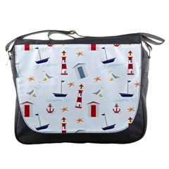 Nautical-ilustrasi Messenger Bag