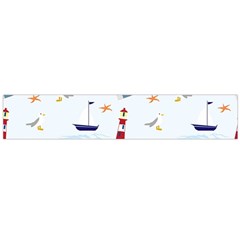 Nautical-ilustrasi Large Flano Scarf 