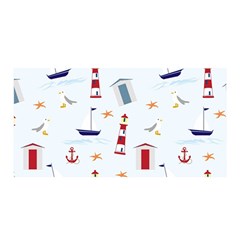 Nautical-ilustrasi Satin Wrap 35  X 70  by nate14shop