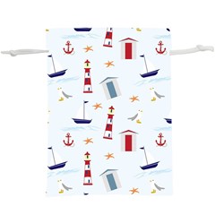 Nautical-ilustrasi  Lightweight Drawstring Pouch (XL)